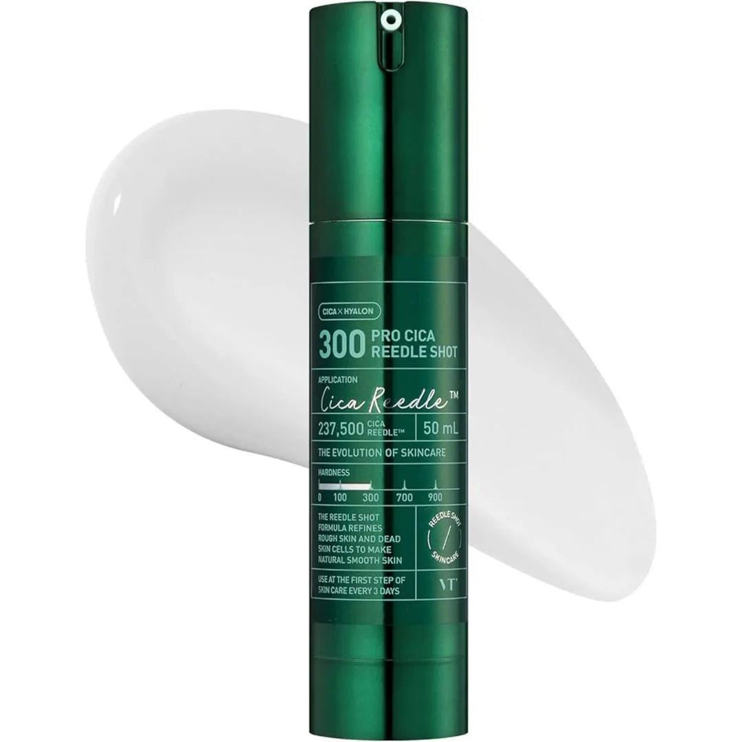 VT COSMETICS PRO CICA REEDLE SHOT 300 / Intensīvs booster ar mikroadatiņām jutīgai ādai