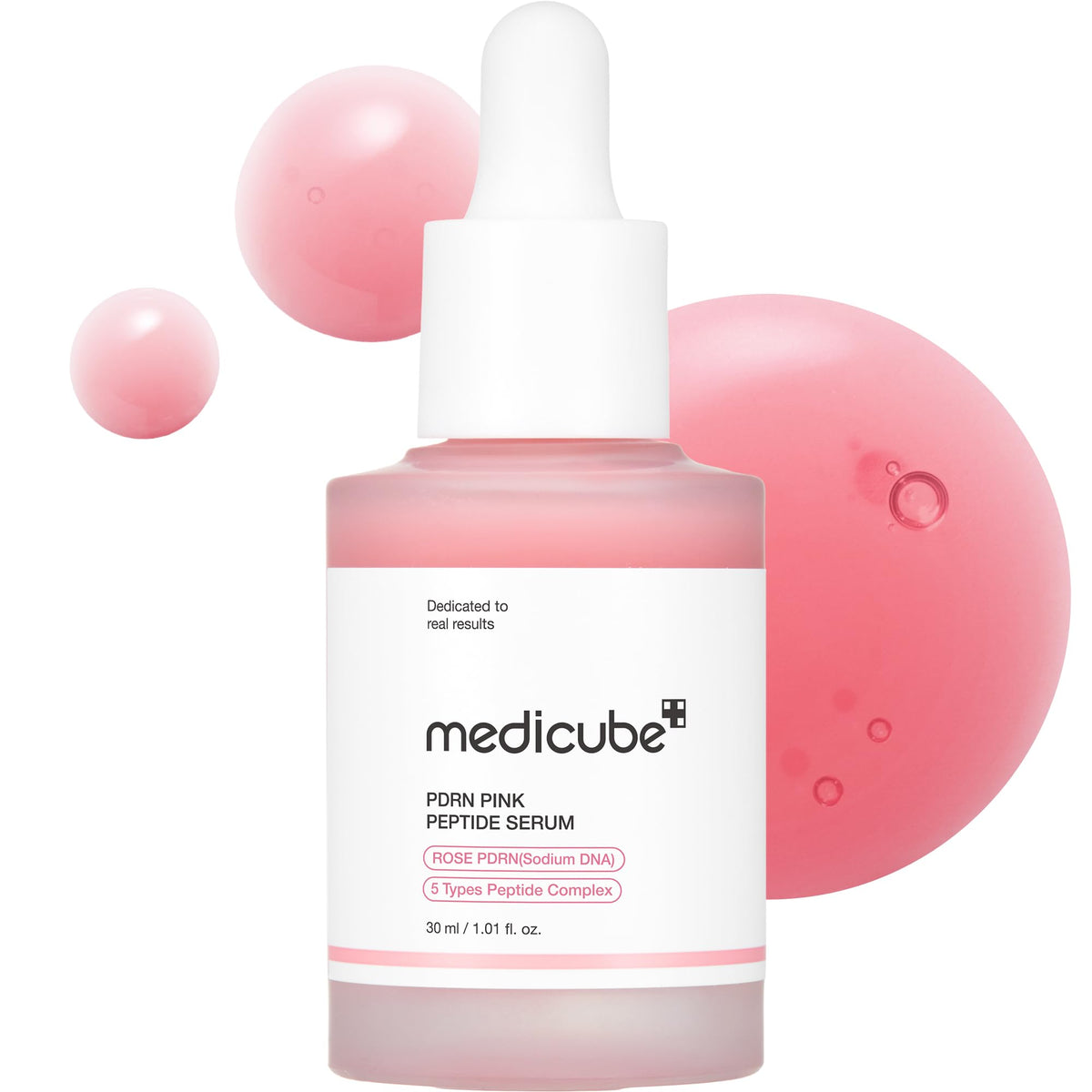MEDICUBE PDRN PINK PEPTIDE SERUM / Liftinga serums ar PDRN un peptīdiem