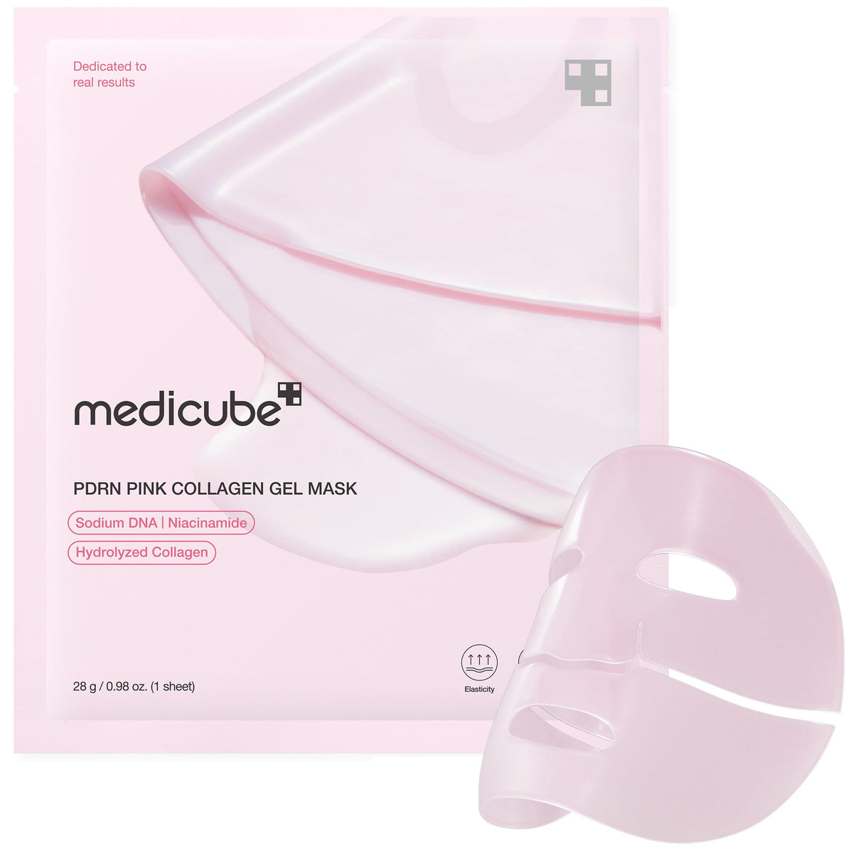 MEDICUBE PDRN PINK COLLAGEN GEL MASK / Hidrogēla maska ar PDRN un kolagēnu