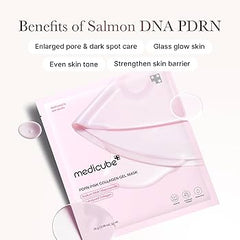 MEDICUBE PDRN PINK COLLAGEN GEL MASK / Hidrogēla maska ar PDRN un kolagēnu