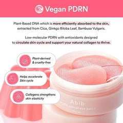 ABIB PDRN RETINAL EYE PATCH GLOW JELLY / Pretgrumbu patči tumšo loku un grumbu mazināšanai ar retinalu un kolagēnu