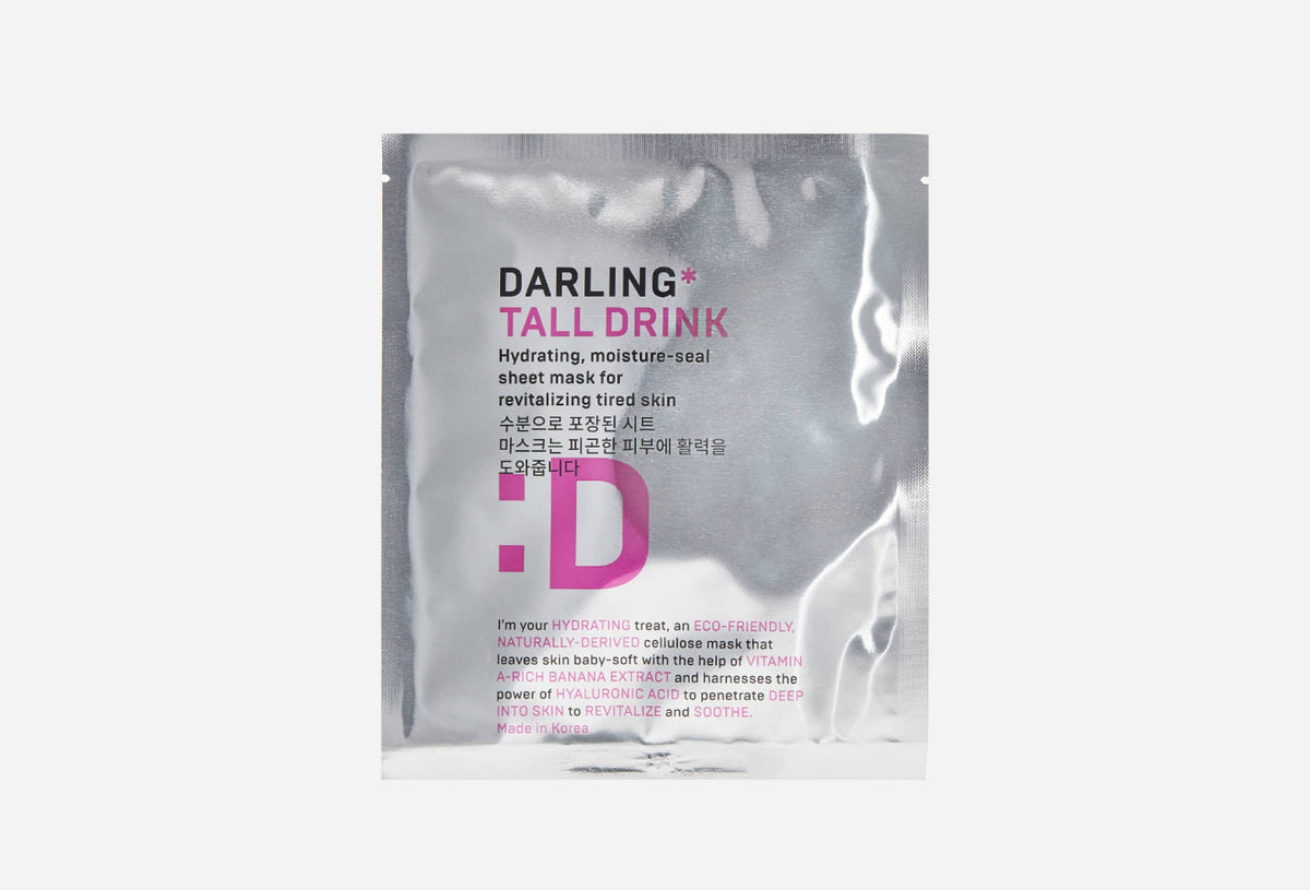 DARLING tall drink face mask