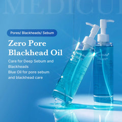 MEDICUBE ZERO PORE BLACKHEAD DEEP CLEANSING OIL / Dziļi attīroša hidrofilā eļļa poru attīrīšanai un melno punktu samazināšanai